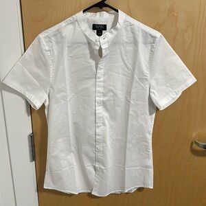 Boohoo MAN White short sleeve button up